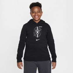 Las Vegas Raiders Icon Nike NFL-Hoodie (ältere Kinder) - Schwarz