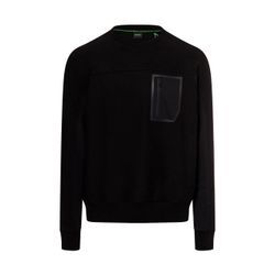 BOSS Green Sweatshirt Herren Baumwolle, schwarz