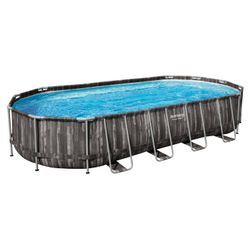 Bestway Power Steel™ Frame Pool Komplett-Set mit Filterpumpe, ca. L 732 x B 366 x H 122 cm