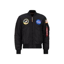 Bomberjacke ALPHA INDUSTRIES "Alpha Industries Men - Bomber Jackets MA-1 VF NASA" Gr. 4 XL, schwarz Herren Jacken