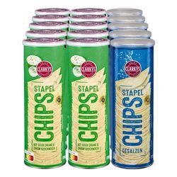 Clarkys Stapelchips 175 g, verschiedene Sorten, 15er Pack