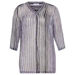 Long-Bluse V-Ausschnitt Emilia Lay lila, 40