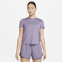 Nike One Classic Dri-FIT Kurzarm-Oberteil für Damen - Lila