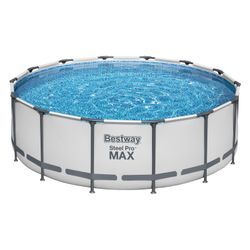 Bestway Steel Pro MAX™ Frame Pool Komplett-Set mit Filterpumpe, Ø 427 x 122 cm