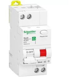 FI/LS-Schalter Resi9 1P+N, 10A, B-Char., 30mA, Typ a, 6kA R9D01610 - Schneider Electric