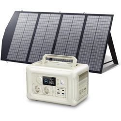 Allpowers - Portable Power Station Solar Generator With 140W Solar Panel for Travel Camping Emergency R600