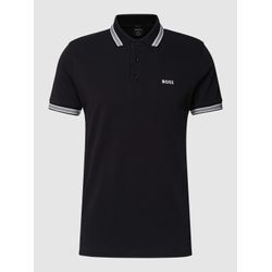 Regular Fit Poloshirt mit Label-Stitching Modell 'Paddy'