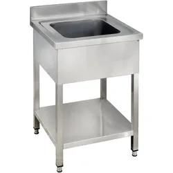 GastroHero Spültisch Basic 6x7 mit 1 Becken