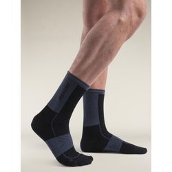 Icebreaker Merino Blend Run+ Ultralight Socken Crew - Mann - Black/graphite - Größe L