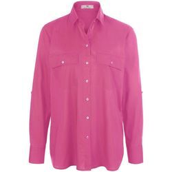 Bluse Hemdkragen Peter Hahn pink