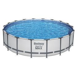 Bestway Steel Pro MAX™ Frame Pool Komplett-Set mit Filterpumpe, ca. Ø 549 x 122 cm