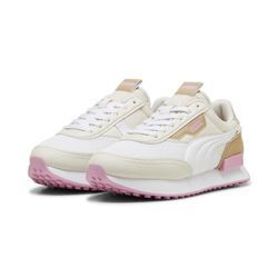 Sneaker PUMA "Future Rider Pastel Sneakers Damen" Gr. 35.5, weiß (white mauved out pink) Schuhe