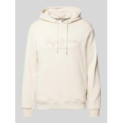 Hoodie mit Label-Stitching Modell 'New Nouvel'