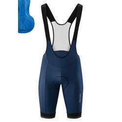 Fahrradhose GONSO "SITIVO BIB 0" Gr. L, Normalgrößen, blau Herren Hosen Radhose, innovatives Sitzpolster, Träger-Radlerhose, Tight Fit