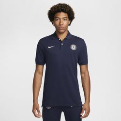 FC Chelsea The Nike Polo Nike Dri-FIT Fußball-Poloshirt (Herren) - Blau