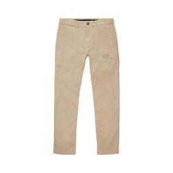 TOM TAILOR Herren Chino Hose im Utility Stil, braun, Uni, Gr. 32/32