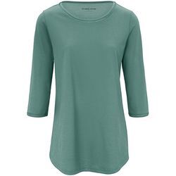 Rundhals-Shirt Ditte Green Cotton grün