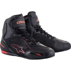 Alpinestars Faster 3, Schuhe Drystar Schwarz/Neon-Rot 13 US male