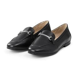 Leder-Loafer - Schwarz - Gr.: 37