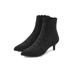 LASCANA Ankleboots 'Sock Boot,' schwarz Gr. 36 für Damen