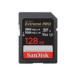 SanDisk Extreme Pro - Flash-Speicherkarte - 128 GB - Video Class V60 / UHS-II U3 / Class10 - SDXC UHS-II