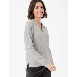 Brax Damen Strickpullover Style LILIAN, Hellgrau, Gr. 34