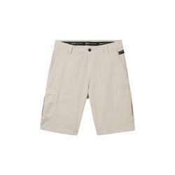 TOM TAILOR DENIM Herren Relaxed Cargoshorts, grau, Uni, Gr. M