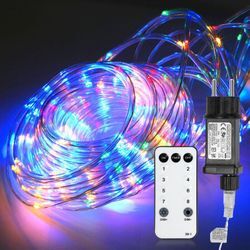 30M led Lichterschlauch led Lichterkette 8 Modi IP65 Wasserdicht Lichtschlauch Außen Garten Party Weihnachten Deko Bunt