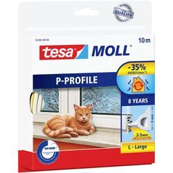 Tesa - p-profile 05395-00100-00 Dichtband moll® Weiß (l x b) 10 m x 9 mm 1 St.