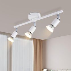 Gbly - led Deckenstrahler 3 Flammig Deckenleuchte - Innen Deckenlampe GU10 Warmweiß Wohnzimmer Lampe Decken Modern Spotlight für Schlafzimmer