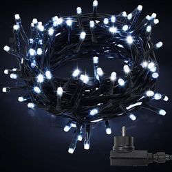 Lichterkette 30M 300 led Lichterkette led Lichtervorhang Wasserdicht Innen Außen Party Garten Deko 8 Lichtmodi Kaltweiß