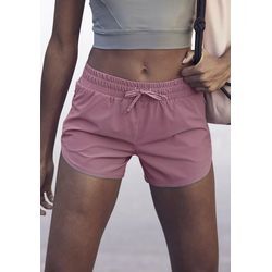 LASCANA ACTIVE Shorts pink Gr. 32/34 für Damen. Mit Reißverschluss, Bindeband. Bequem