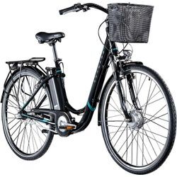 Z510 E Bike Damenfahrrad ab 155 cm Rücktritt Pedelec 28 Zoll Fahrrad mit tiefem Einstieg Hollandrad