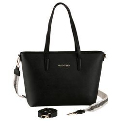 Shopper VALENTINO BAGS "ZERO RE", Damen, Gr. B/H/T: 35cm x 28cm x 10cm, schwarz, Lederimitat, unifarben, Taschen, im schlichten Design