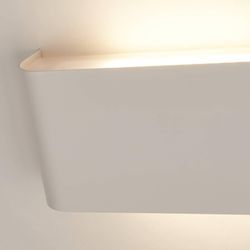 LED-Wandleuchte Match Box, weiß, Metall, up/down, 18 cm