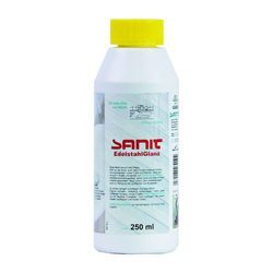 Sanit Edelstahl-Glanz Reinigungsmittel speziell für Edelmetalle, 250ml Flasche 3019