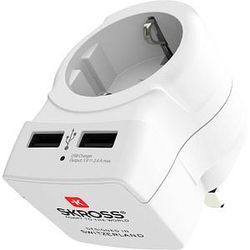 SKROSS Europe to UK USB Reiseadapter