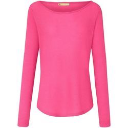 Rundhals-Pullover aus 100% Premium-Kaschmir FLUFFY EARS pink