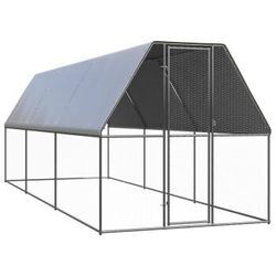 VidaXL Outdoor Hühnerkäfig mit Komplettüberdachung 2 m, 6 m, 2 m