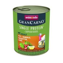 animonda GranCarno Adult Superfoods Pute & Mangold, Hagebutten, Leinöl 12x800 g