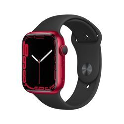 Apple Watch Series 7 (2021) GPS 45 mm - Aluminium Rot - Sportarmband Schwarz