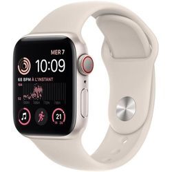 Apple Watch Series SE 2 (2022) GPS 44 mm - Aluminium Polarstern - Sportarmband Polarstern