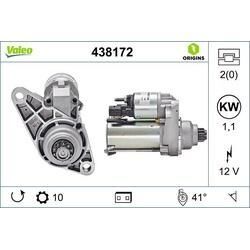 VALEO Starter NEW ORIGINAL PART 12V für SKODA VW (SVW) SEAT (FAW) AUDI L02T911023S 02T911024KX 02Z911023C 438172