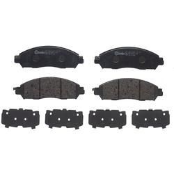 BREMBO Bremsbelagsatz, Scheibenbremse vorne rechts links ohne Zubehör für NISSAN (DFAC) D106M3TAXA D10606WK0B D10605JG0C P 56 118