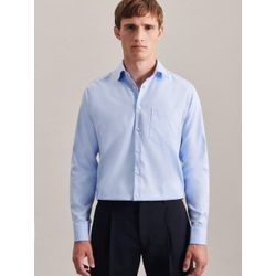 Seidensticker Business Hemd Herren Regular Fit Baumwolle, blau