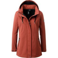 Softshelljacke DEPROC ACTIVE "WILKIE PEAK WOMEN" Gr. 44 (L), rot Damen Jacken mit abnehmbarer Kapuze