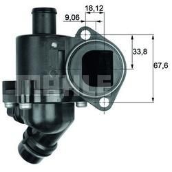 MAHLE Thermostat, Kühlmittel mit Dichtung für VW CUPRA AUDI 06B121111K 06B121111H TM 3 100