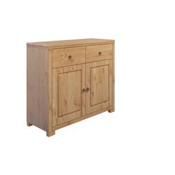 Kommode HOME AFFAIRE "Gotland" Sideboards Gr. B/H/T: 102cm x 89cm x 40cm, gebeizt/geölt, 2 St., beige (natur) aus massiver Kiefer, mit 2 Schubladen, FSC, Breite 102 cm