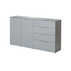 uno Sideboard Levi ¦ grau ¦ Maße (cm): B: 184 H: 102 T: 42