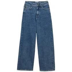 TOM TAILOR Mädchen Wide Leg Jeans mit Bio-Baumwolle, blau, Uni, Gr. 152